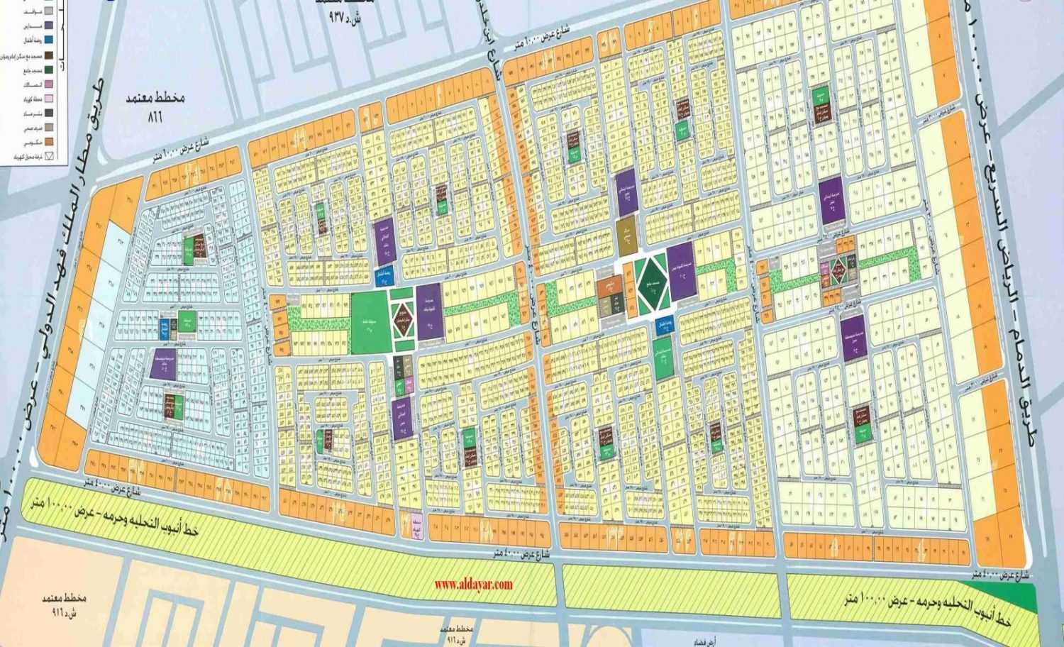 ٦٩ مخططا خاصا وحكوميا بمساحة ٤ ملايين متر مربع  تعتمدها الشرقية