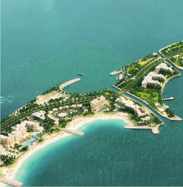 جزيرة المرجان ترسي عقد تشييد القناة المائية الرابعة تعزيزاً للقيمة الجمالية والبيئية