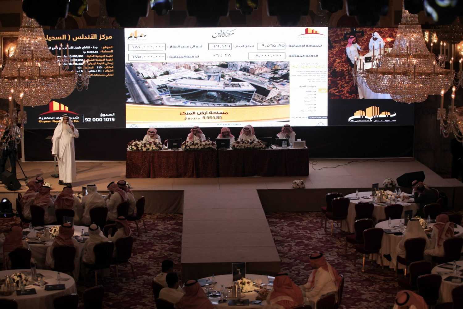 تركة الشيخ صالح الراجحي تنعش السوق العقاري.. المزاد الثاني في جدة يبيع مركزين تجاريين بقيمة تجاوزت 385 مليون ريال خلال 4 ساعات