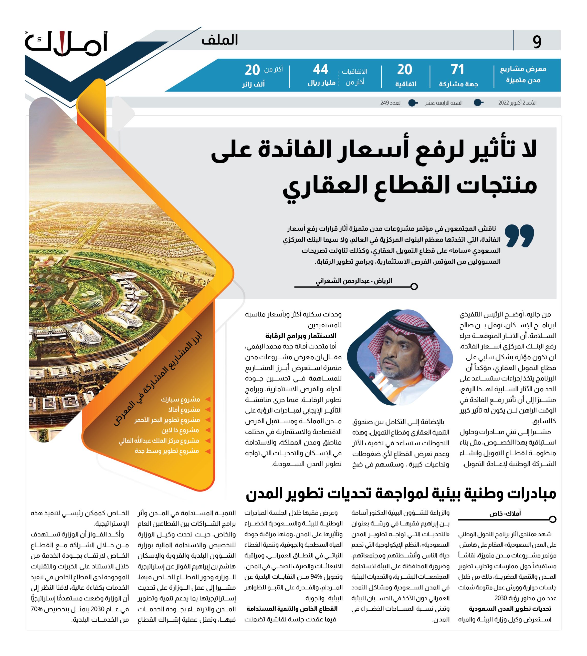 لا تأثير لرفع أسعار الفائدة على منتجات القطاع العقاري