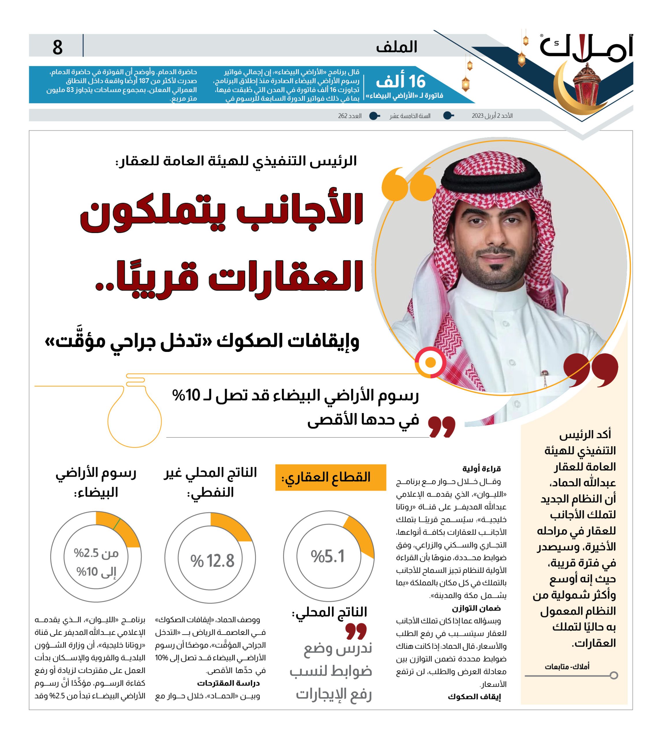 الأجانب يتملكون العقارات قريبًا.. وإيقافات الصكوك «تدخل جراحي مؤقَّت»