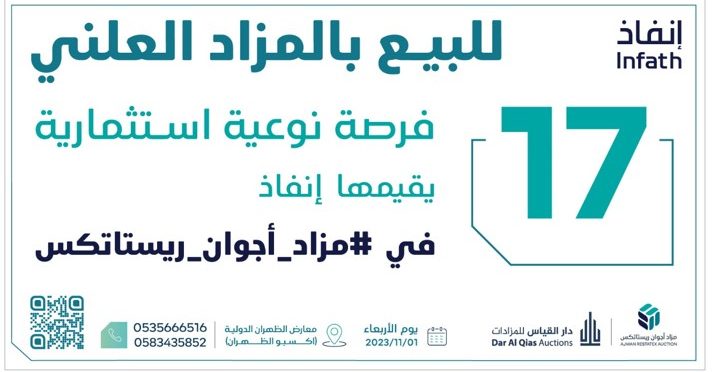 “دار القياس” تطرح 17 فرصة عقارية في مزاد “أجوان ريستاتكس”