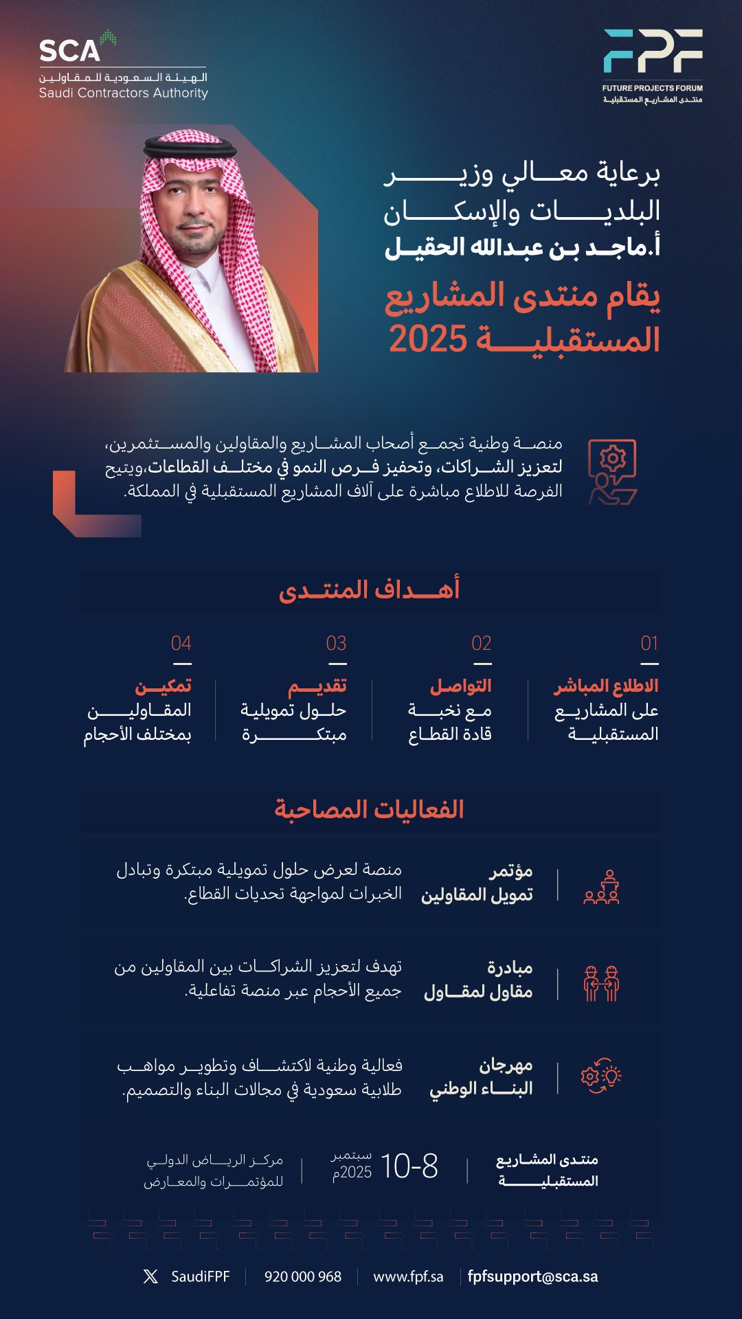 الرياض تستضيف منتدى المشاريع المستقبلية في نسخته السابعة في 8 سبتمبر 