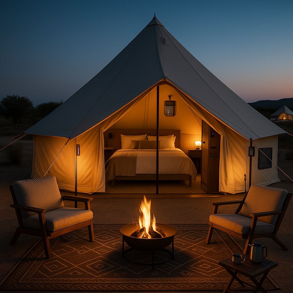 الخيم الذكية.. تجربة سياحية موسمية مبتكرة